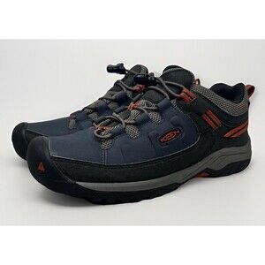 Keen Dry Waterproof Blue Gray Orange Hiking Shoe Womens Size 6.5 Mens 5 #1019829